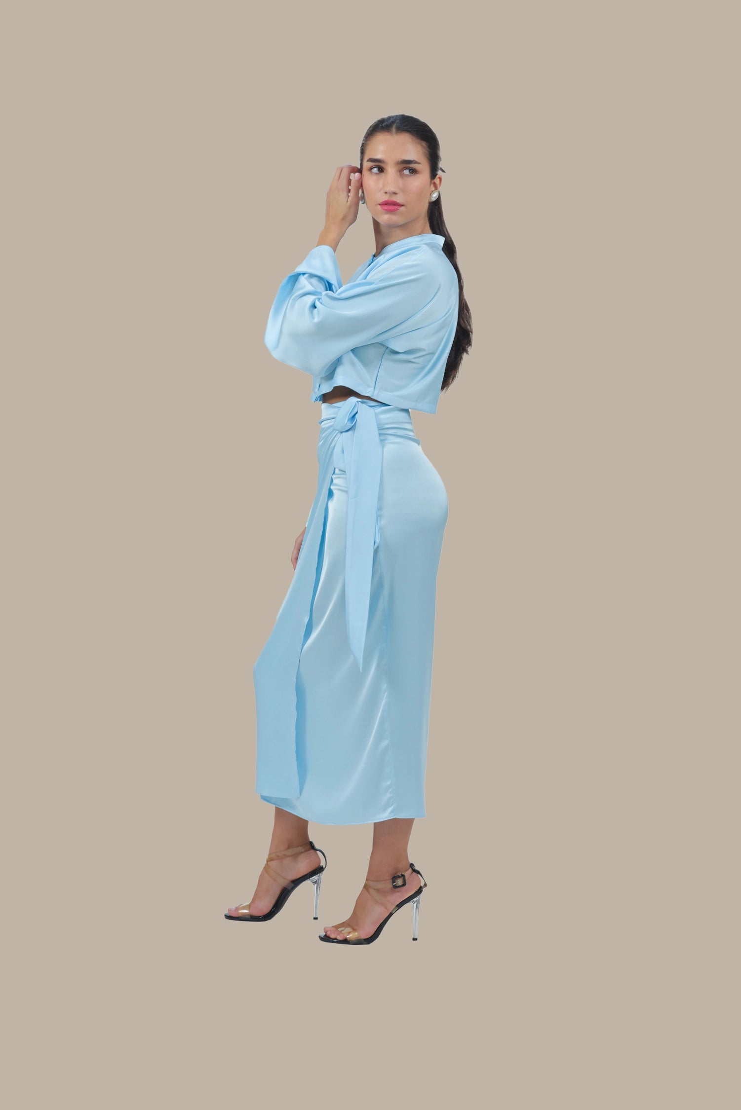 She's the Moment - Women's Silk Co-ord Set