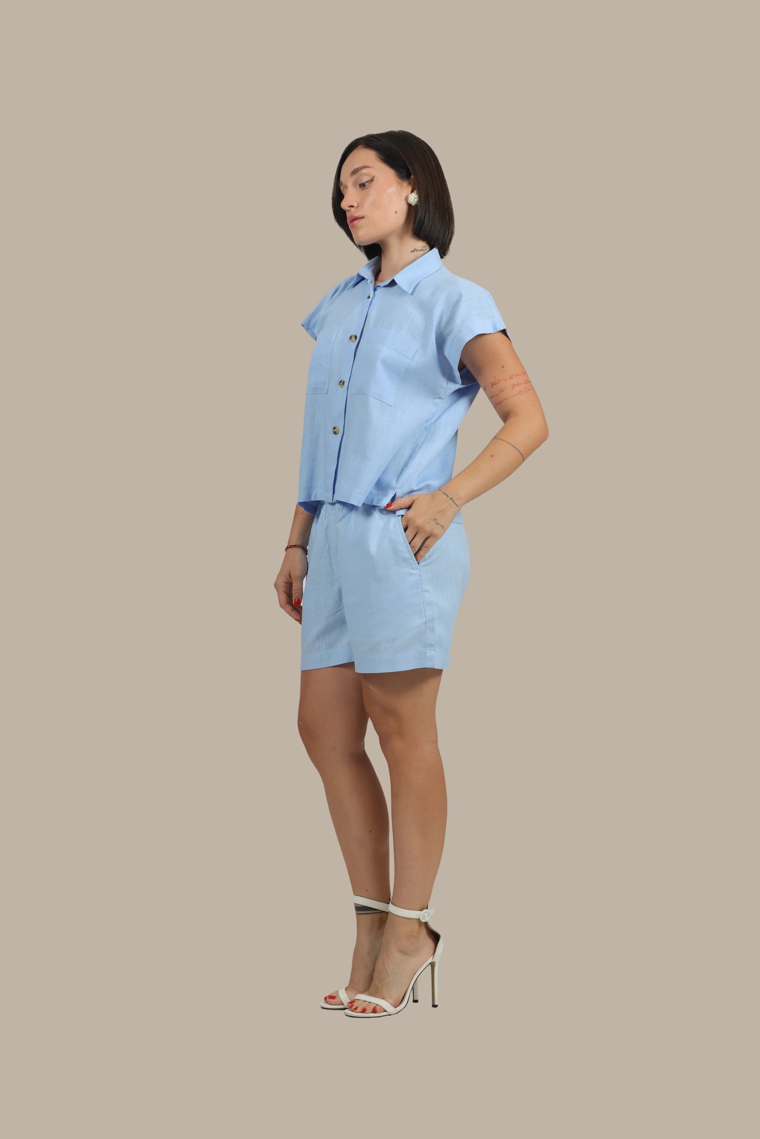 Groove Godess - Women's Color Pop Linen Set