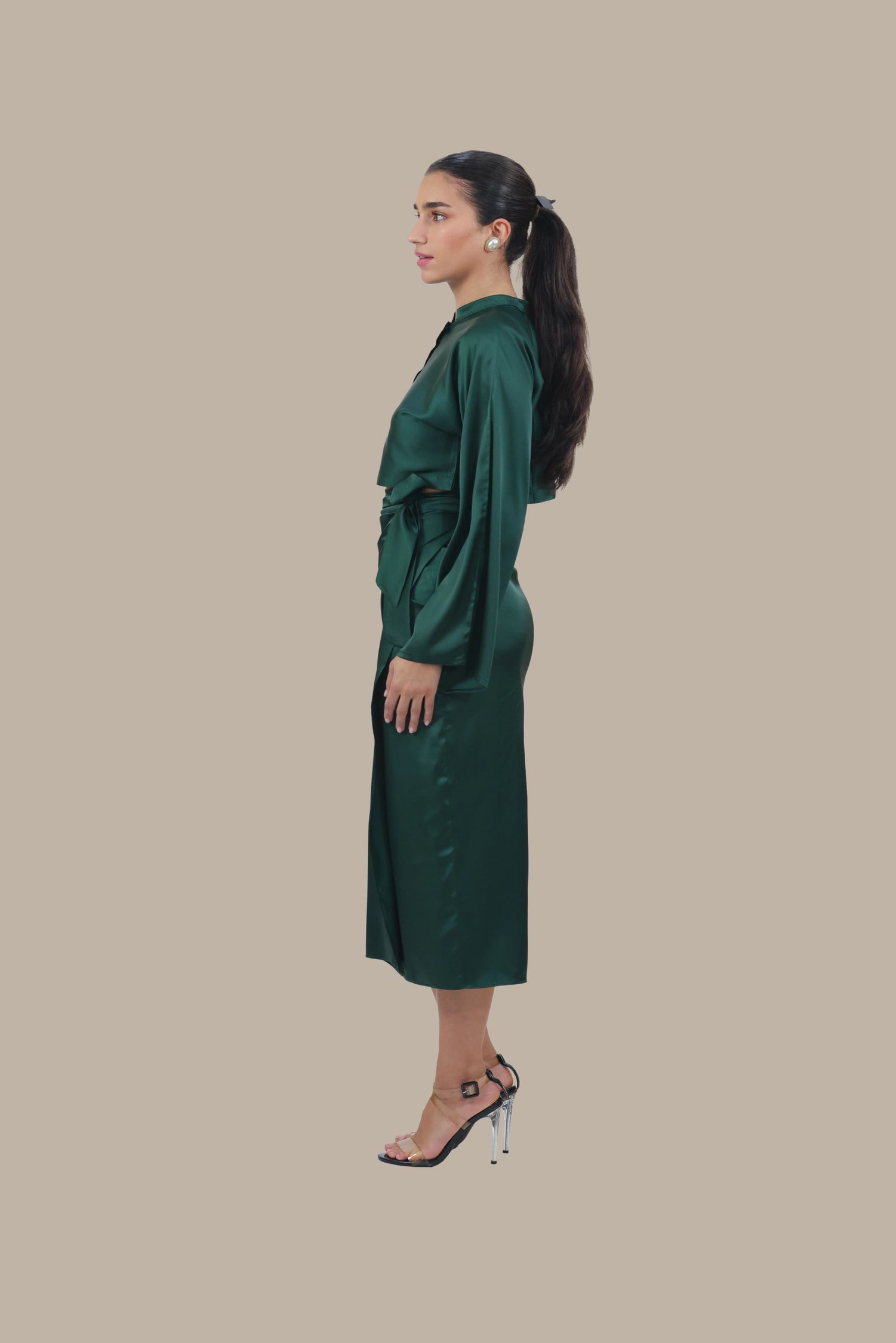 She's the Moment - Women's Silk Co-ord Set