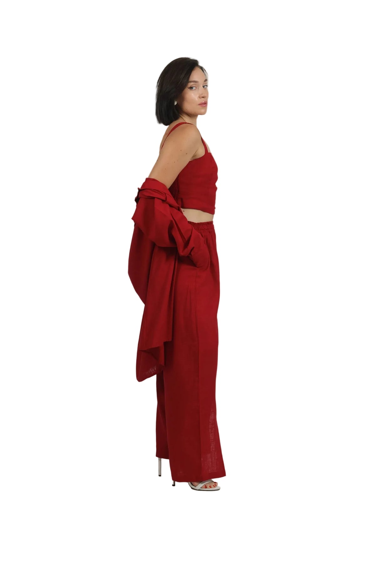 Total Babe Trio - Women's Linen 3-Piece Co-ord Set