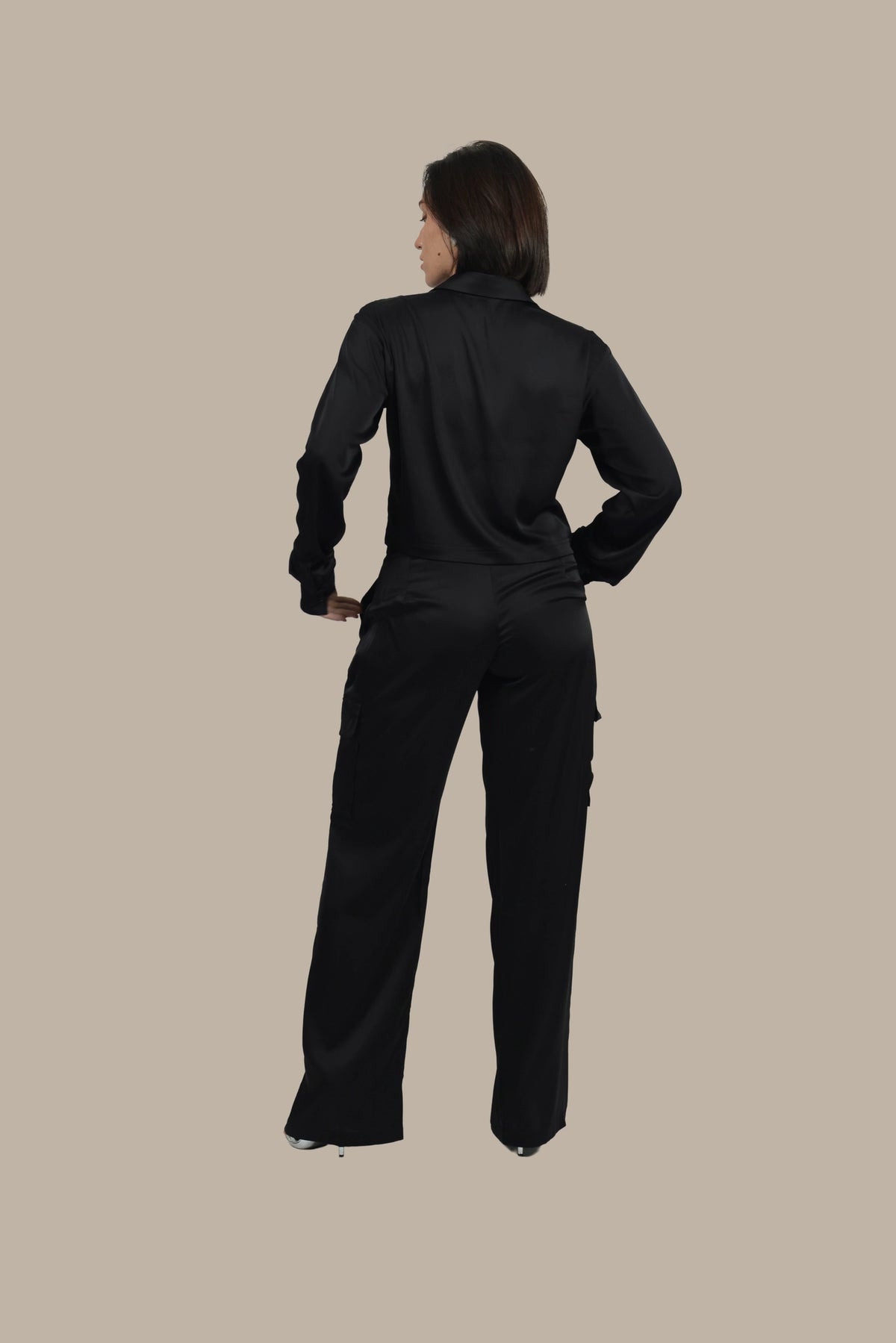 Soft Rebel - Women's Silk Cargo Co-ord Set