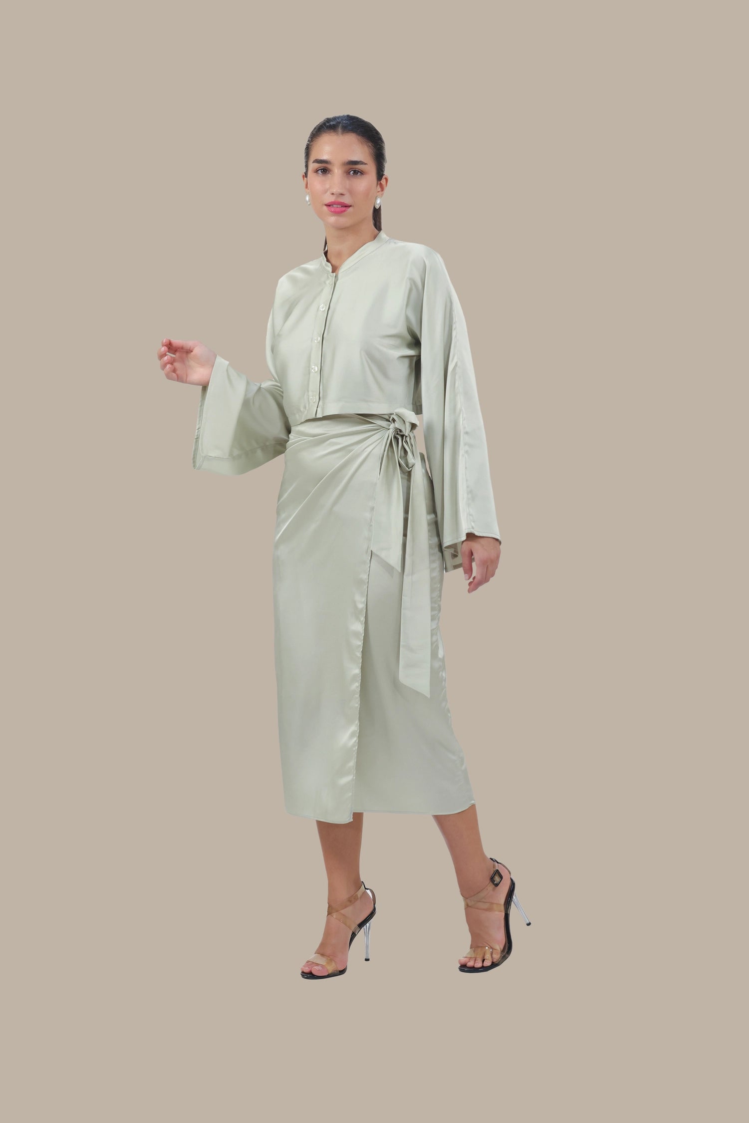 She's the Moment - Women's Silk Co-ord Set