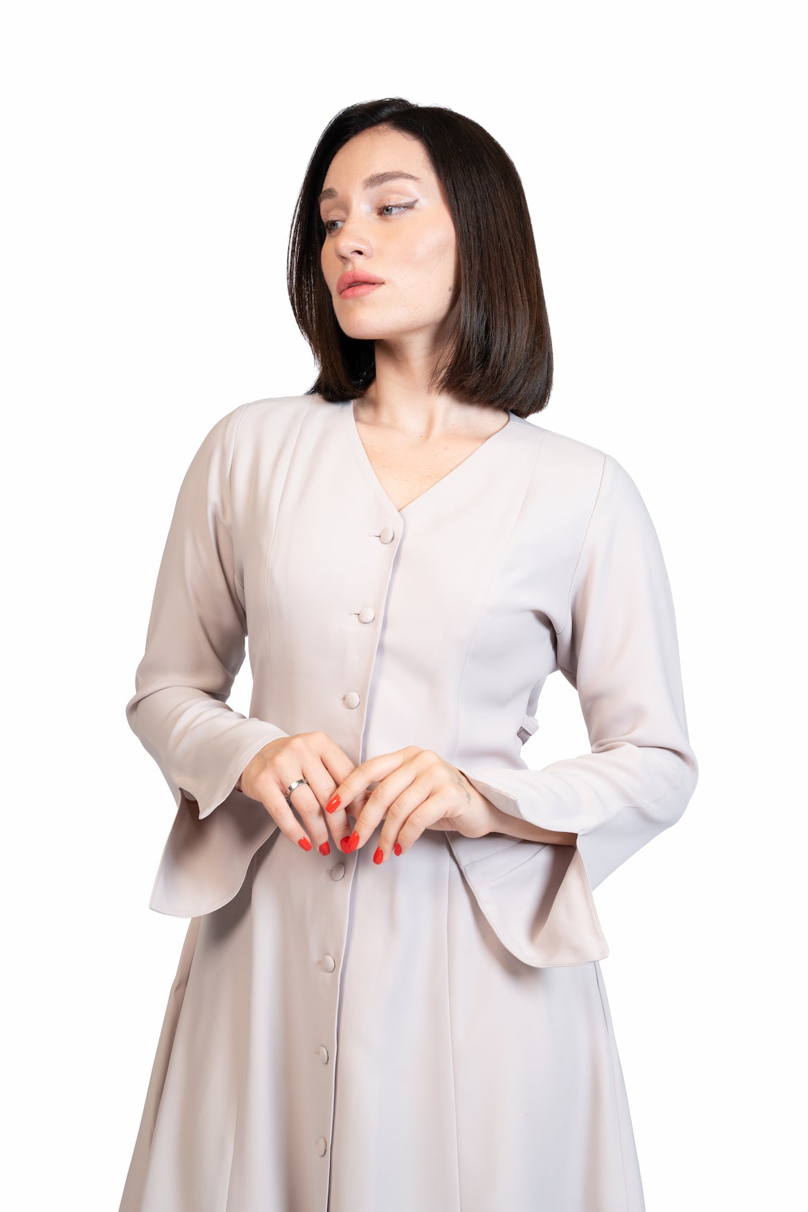 Put Together - Corset-Back Button-Through Dress
