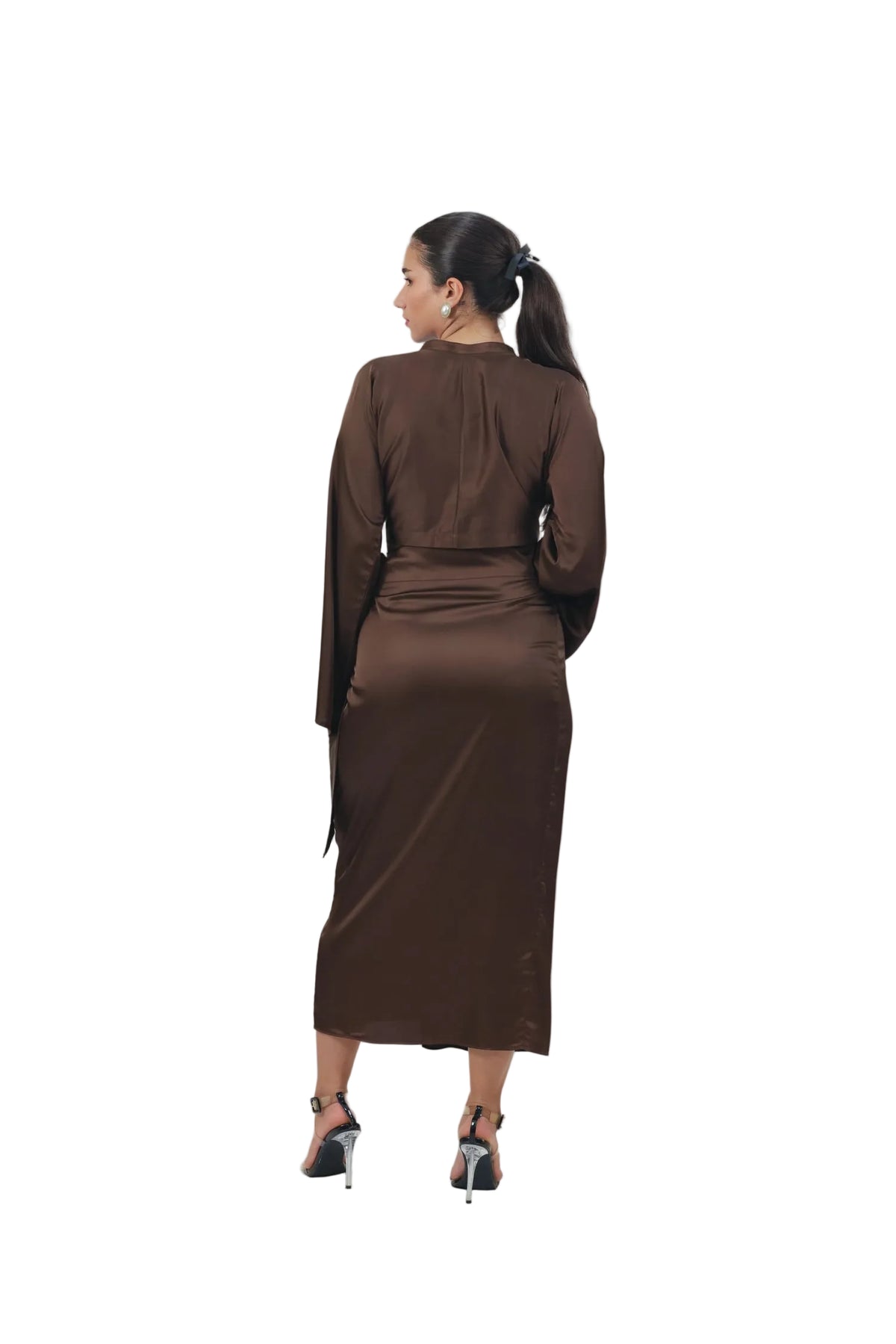 She's the Moment - Women's Silk Wrap Skirt Set