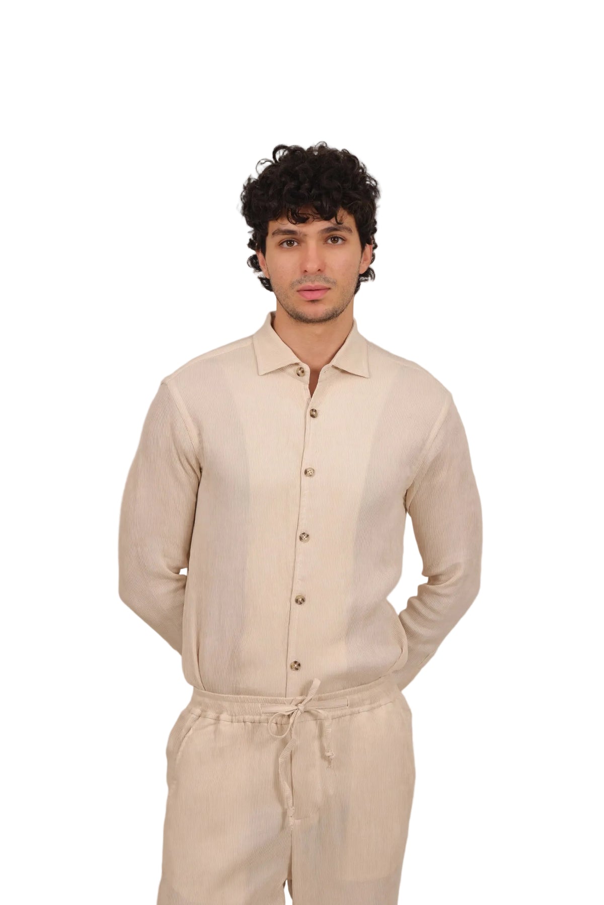 Waffle - Men's Crinkle Co-ord Set