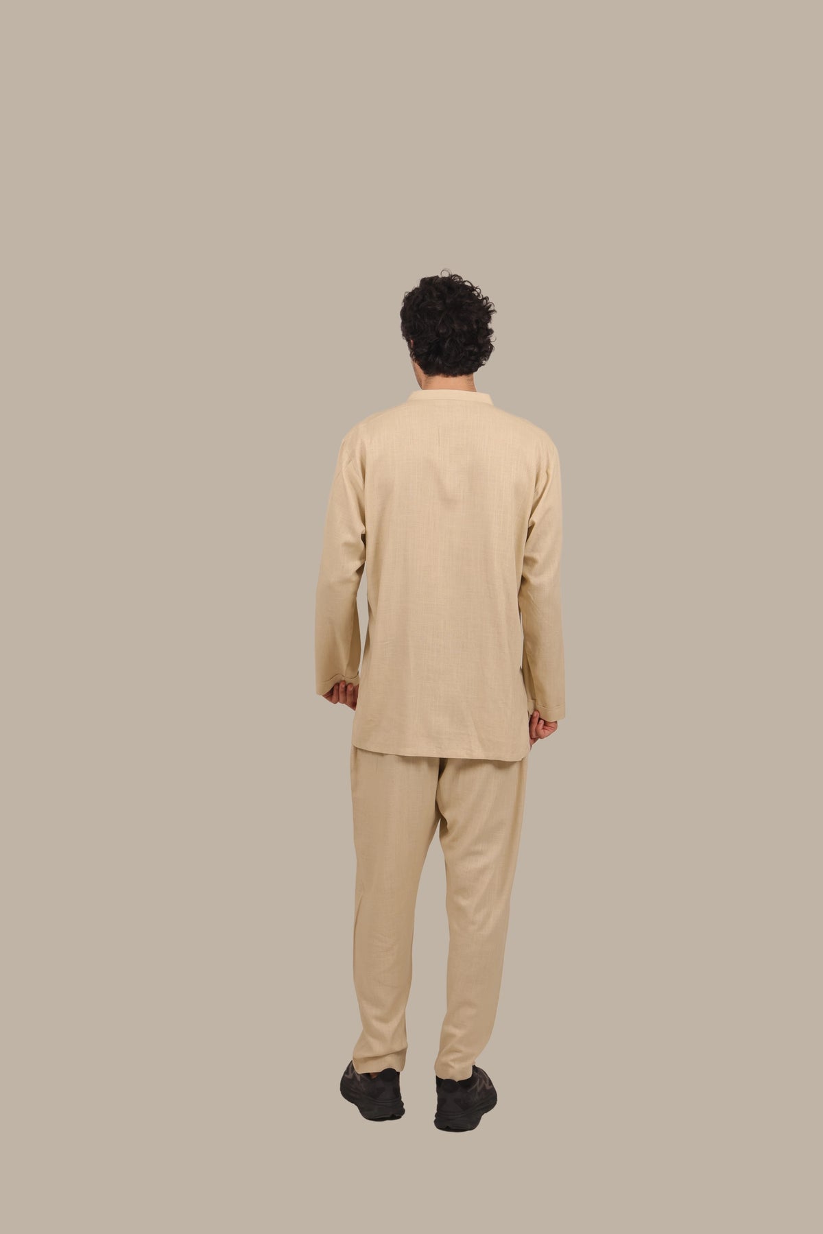 Drawstring - Men's Linen Co-ord Set