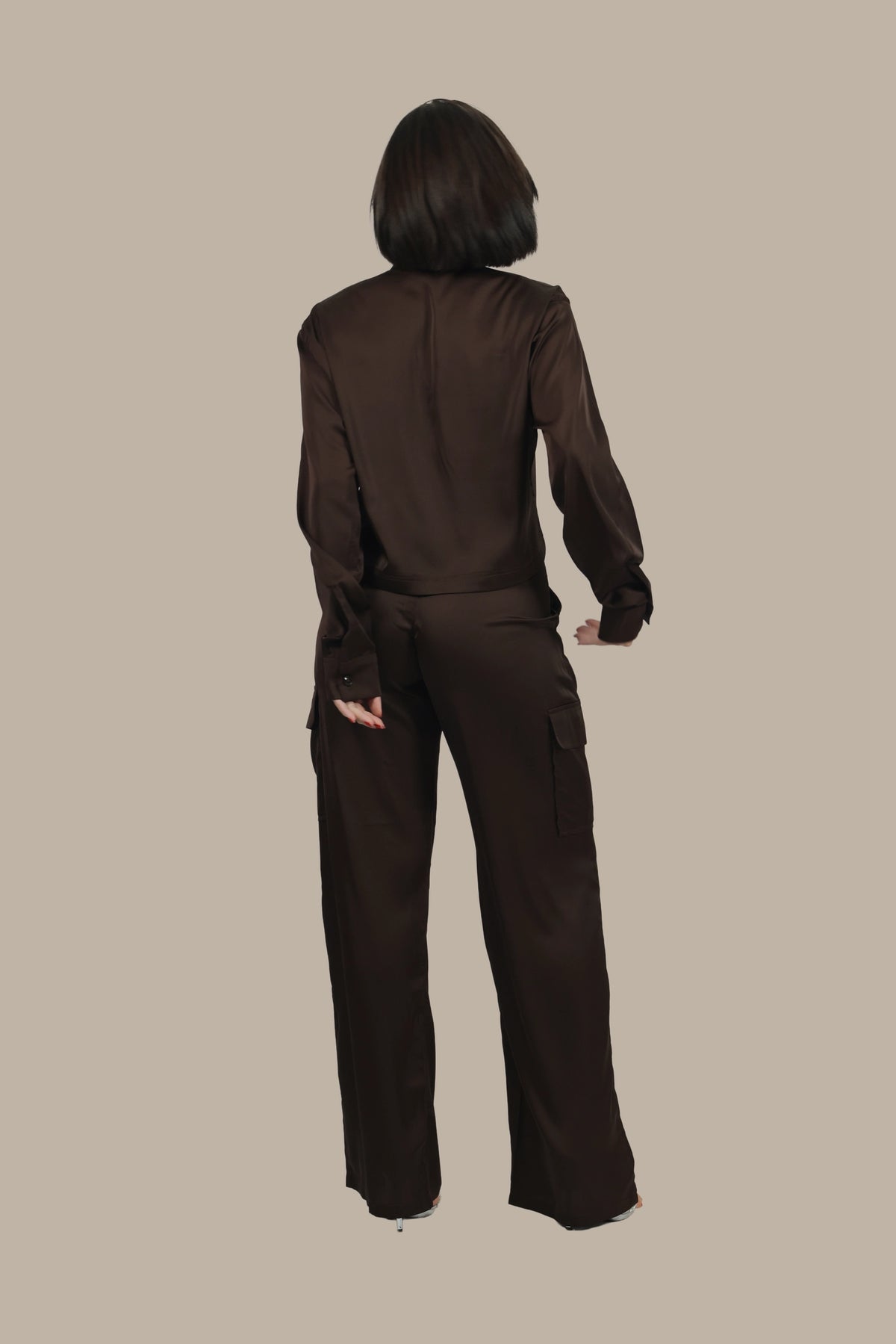 Soft Rebel - Women's Silk Cargo Co-ord Set