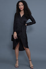 She's Timeless - Women's Wrap Formal Party Dress