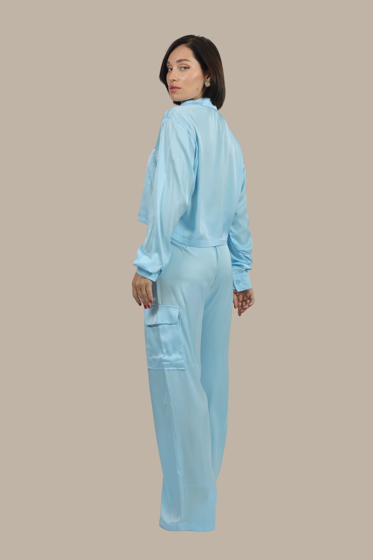 Soft Rebel - Women's Silk Cargo Co-ord Set