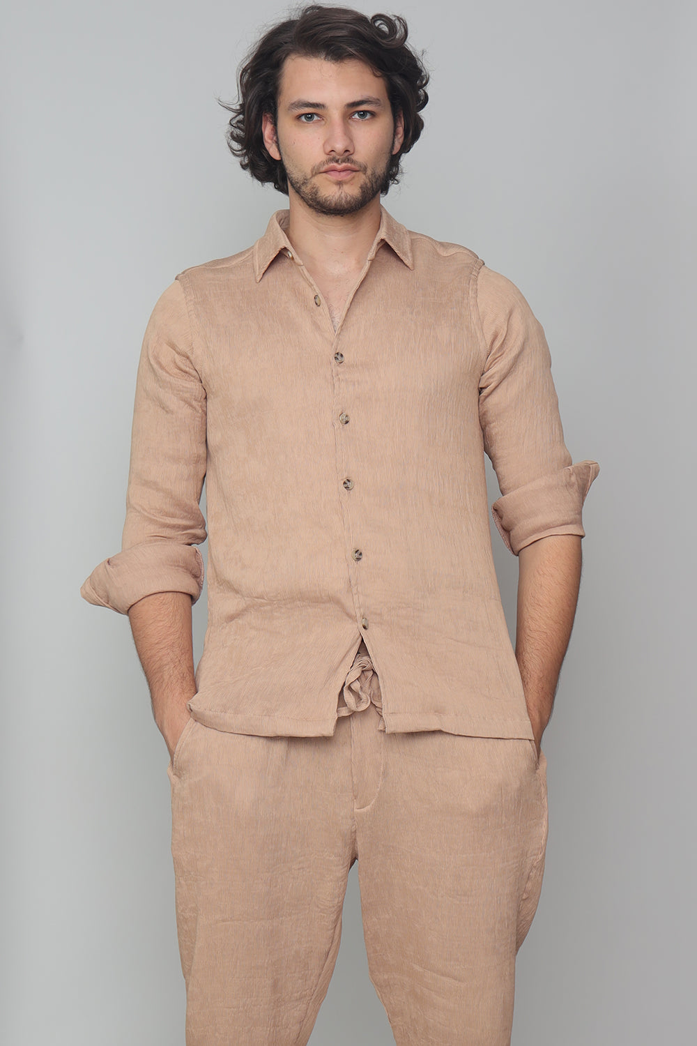 Waffle - Men’s Crinkle Co-ord Set