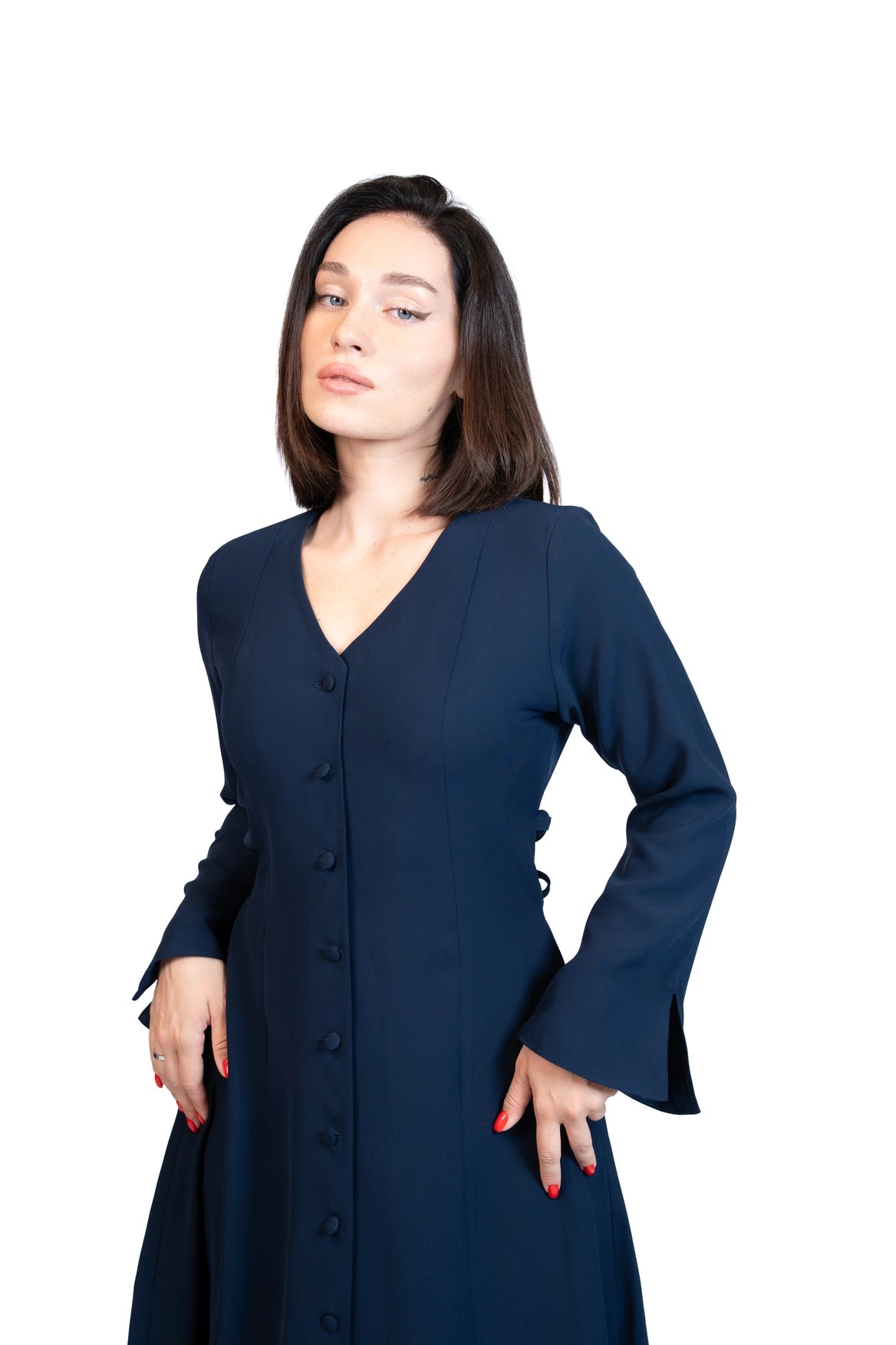 Put Together - Corset-Back Button-Through Dress