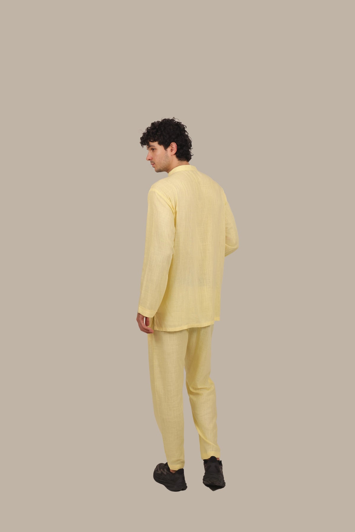 Drawstring - Men's Linen Co-ord Set
