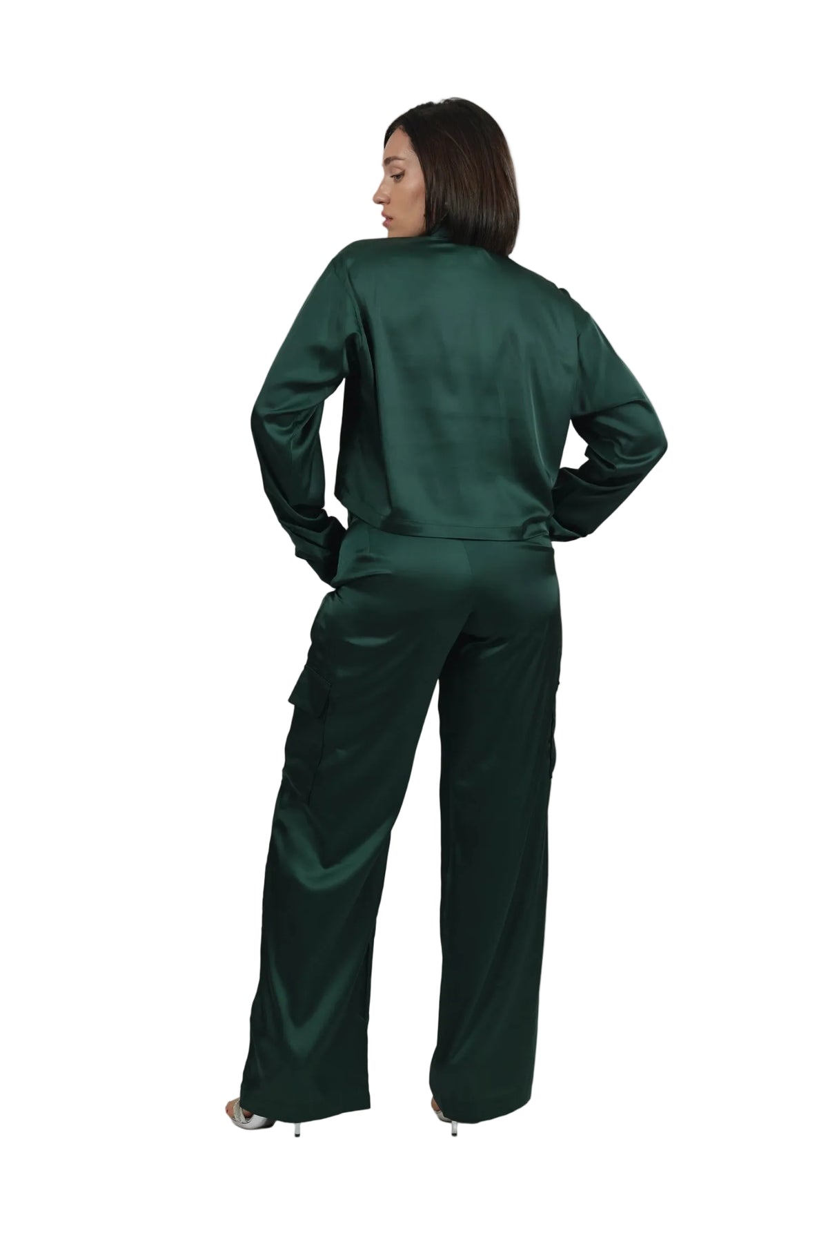 Soft Rebel - Women's Silk Cargo Co-ord Set