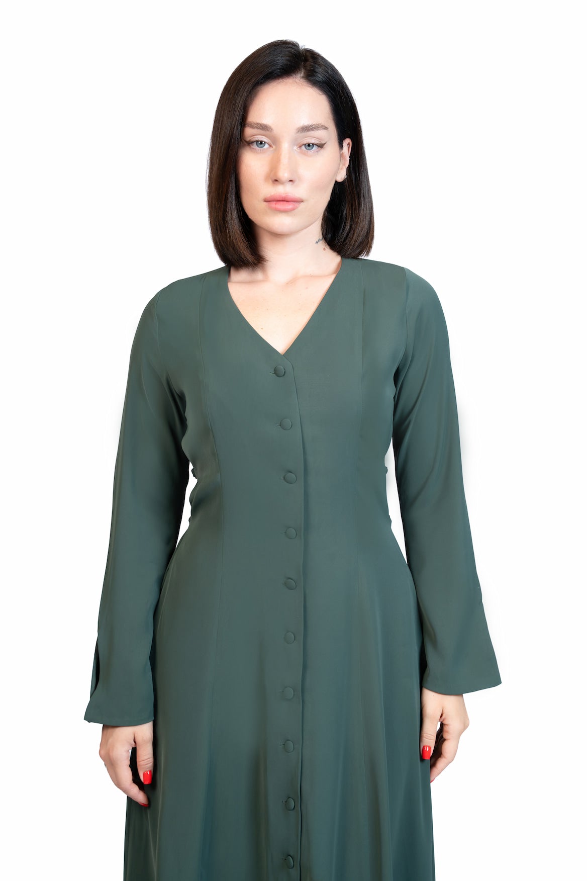 Put Together - Corset-Back Button-Through Dress
