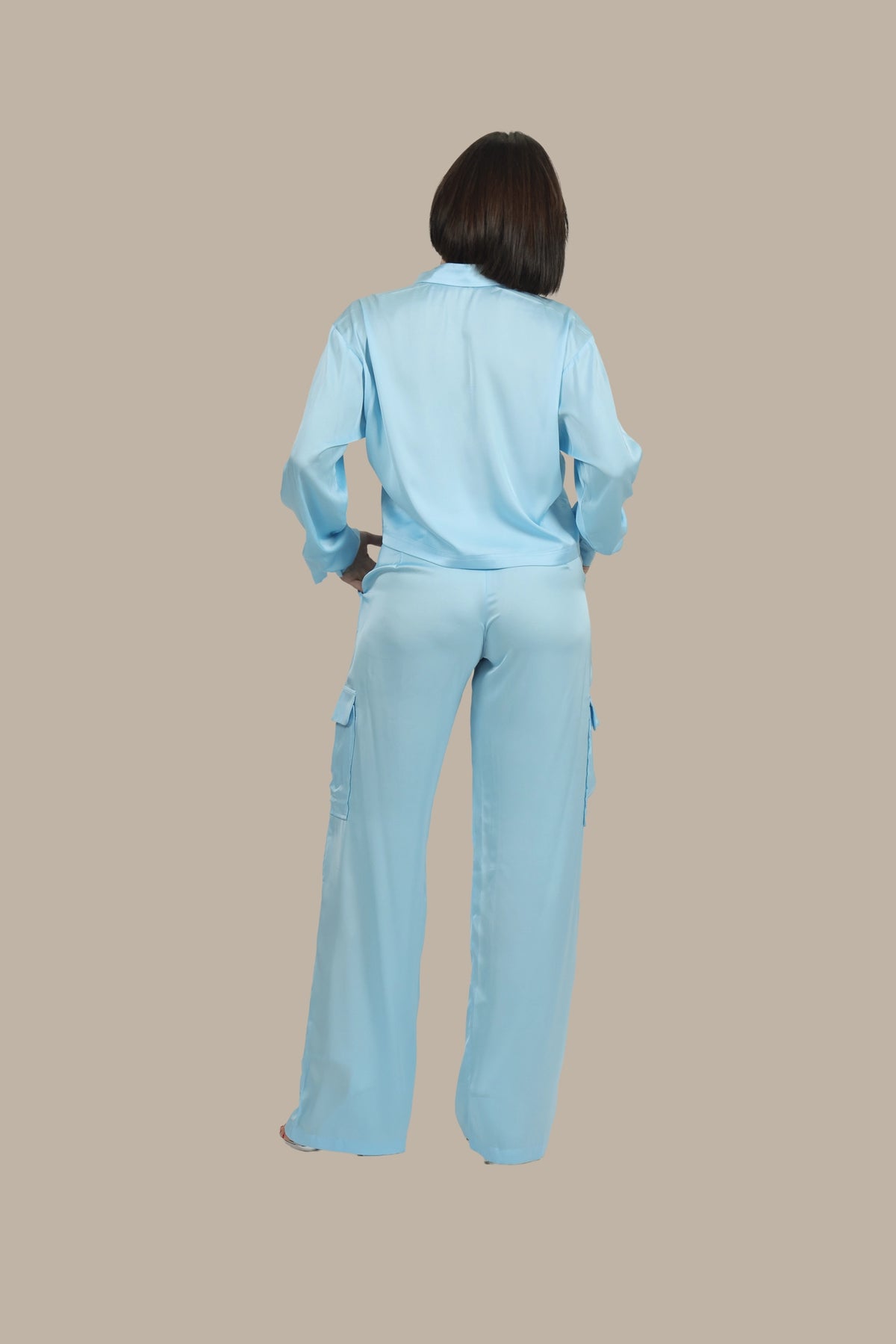 Soft Rebel - Women's Silk Cargo Co-ord Set