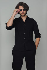 Waffle - Men’s Crinkle Co-ord Set