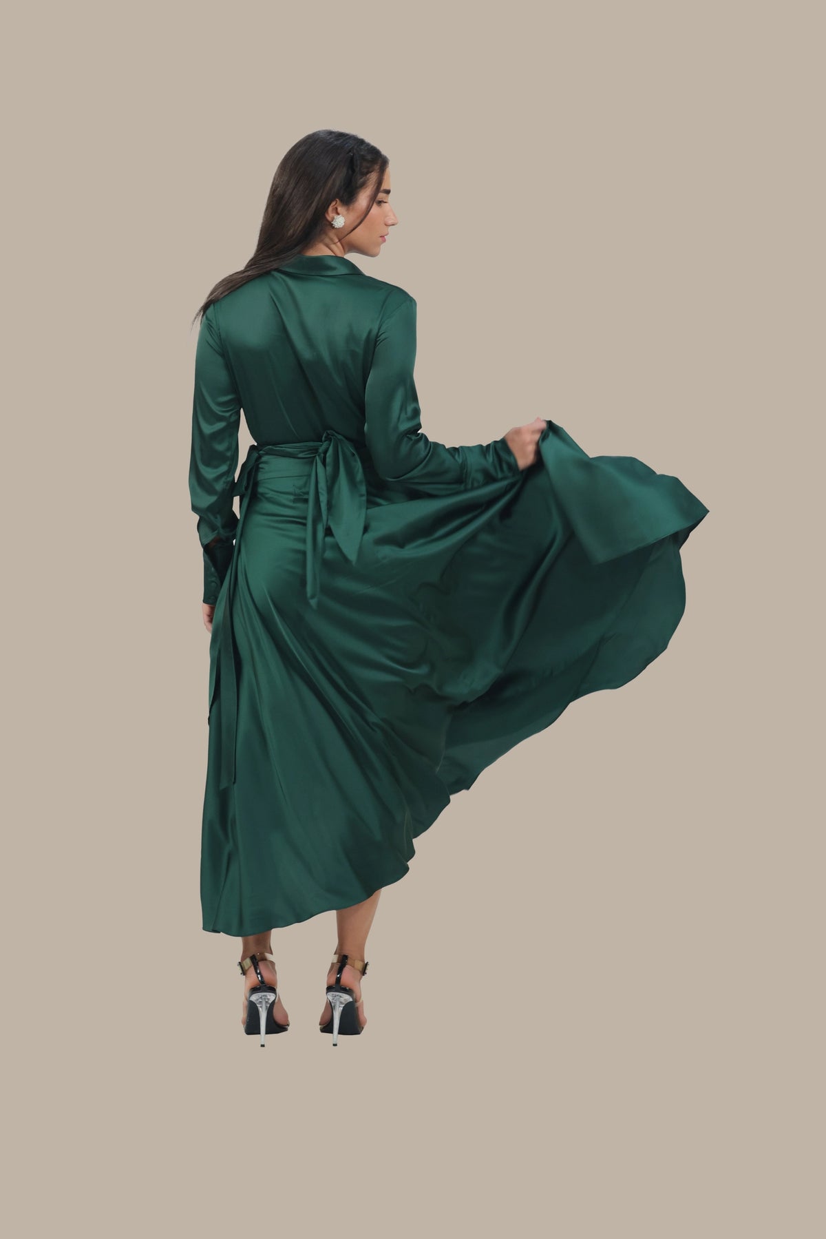 Princess Treatment Only - Women's Silk Wrap Maxi Skirt Set