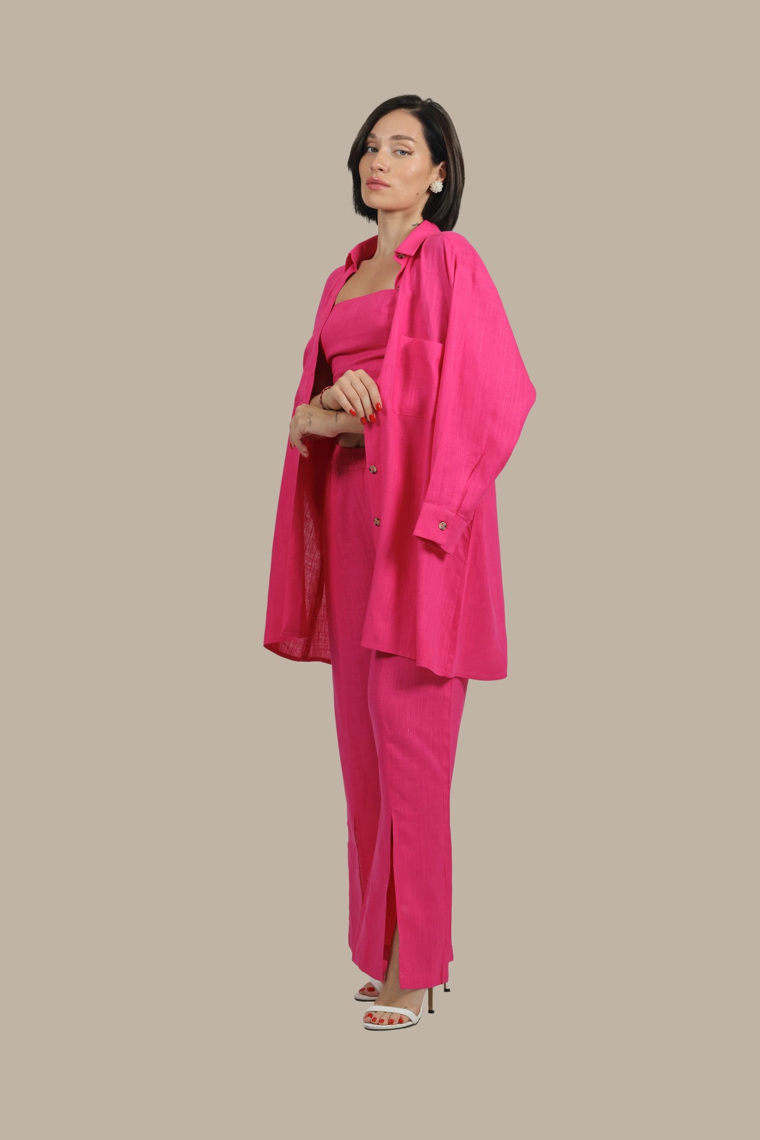 Total Babe Trio - Women's linen 3-Piece Set