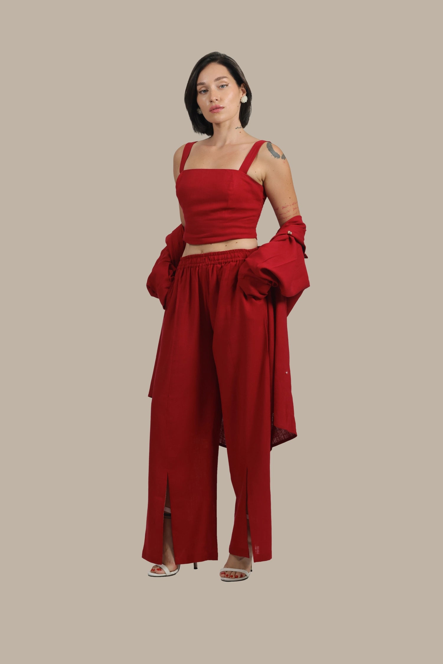 Total Babe Trio - Women's linen 3-Piece Set