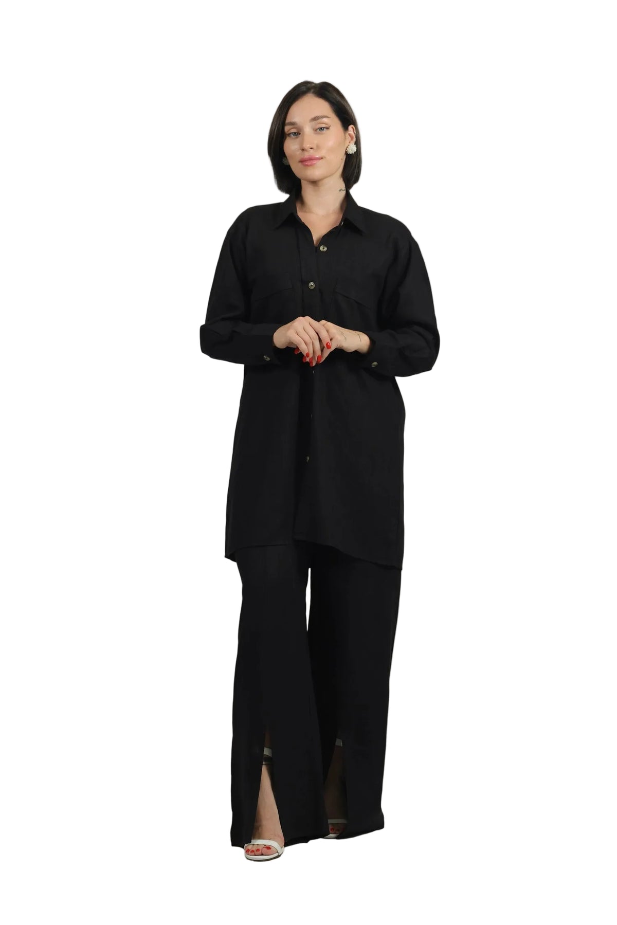 Total Babe Trio - Women's Linen 3-Piece Co-ord Set