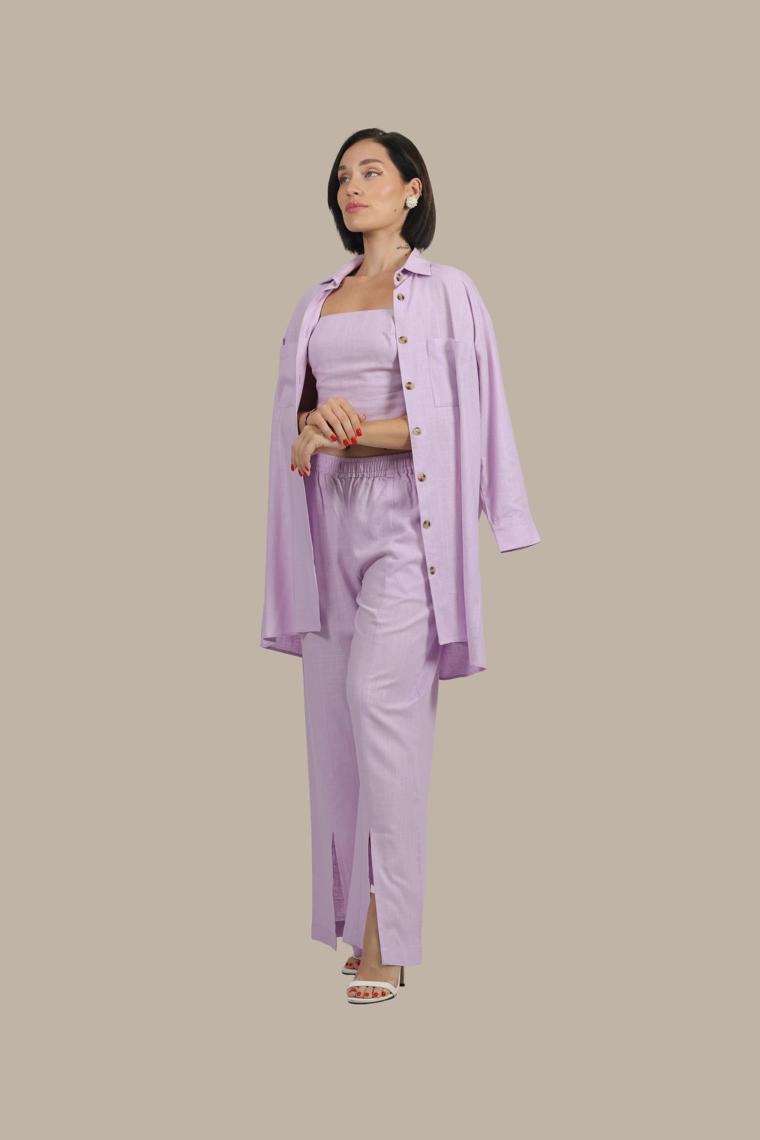 Total Babe Trio - Women's linen 3-Piece Set