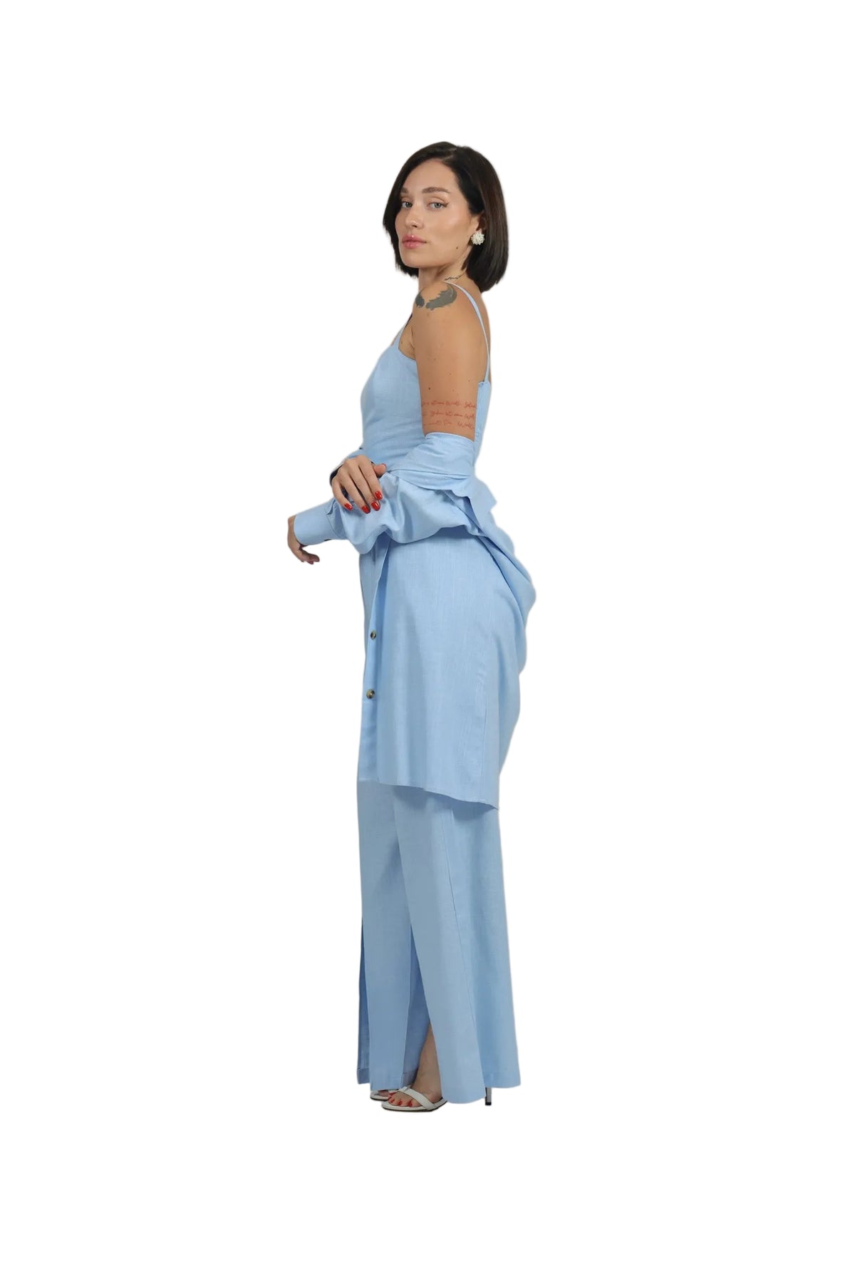 Total Babe Trio - Women's Linen 3-Piece Co-ord Set