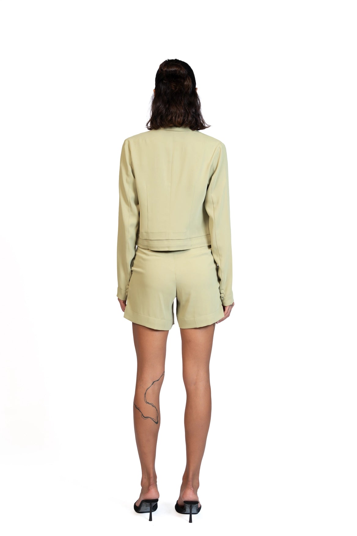 Between Places - Cropped Blazer 3-Piece Tailored Set