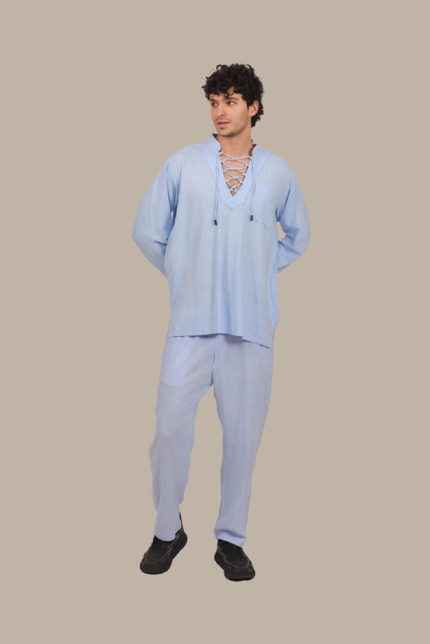 Drawstring - Men's Linen Set