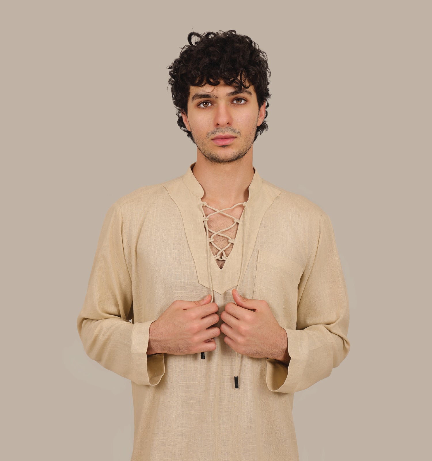 Drawstring - Men's Linen Set