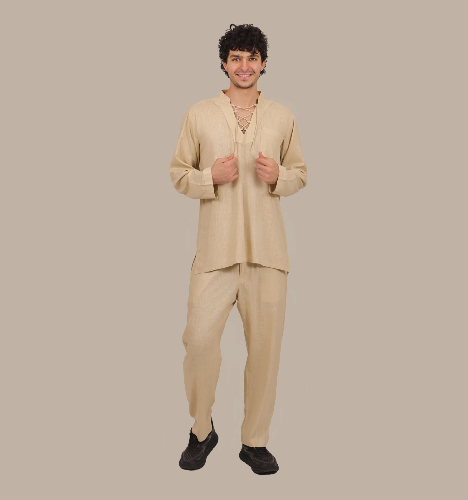 Drawstring - Men's Linen Set