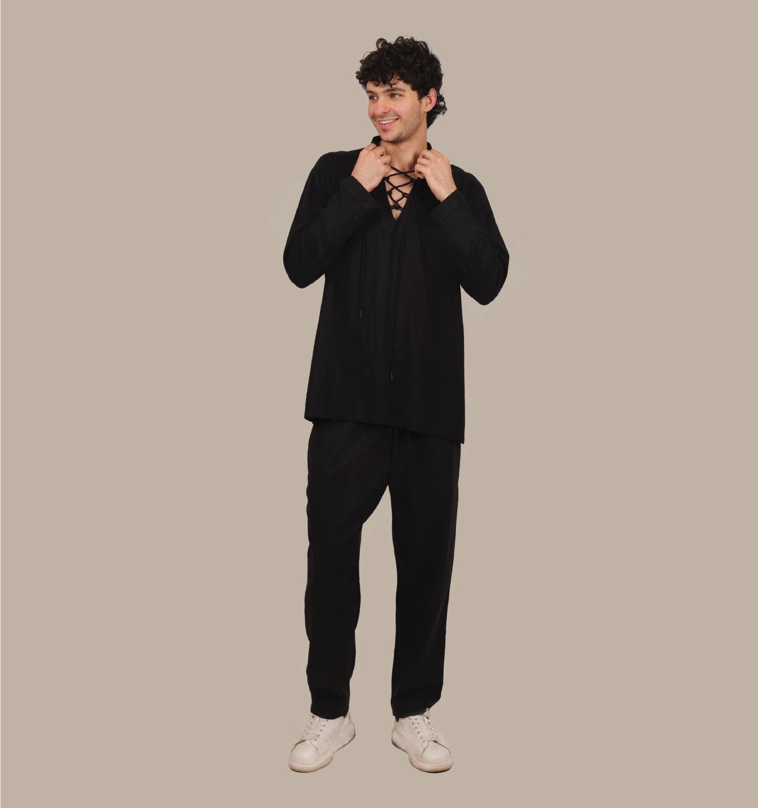 Drawstring - Men's Linen Set