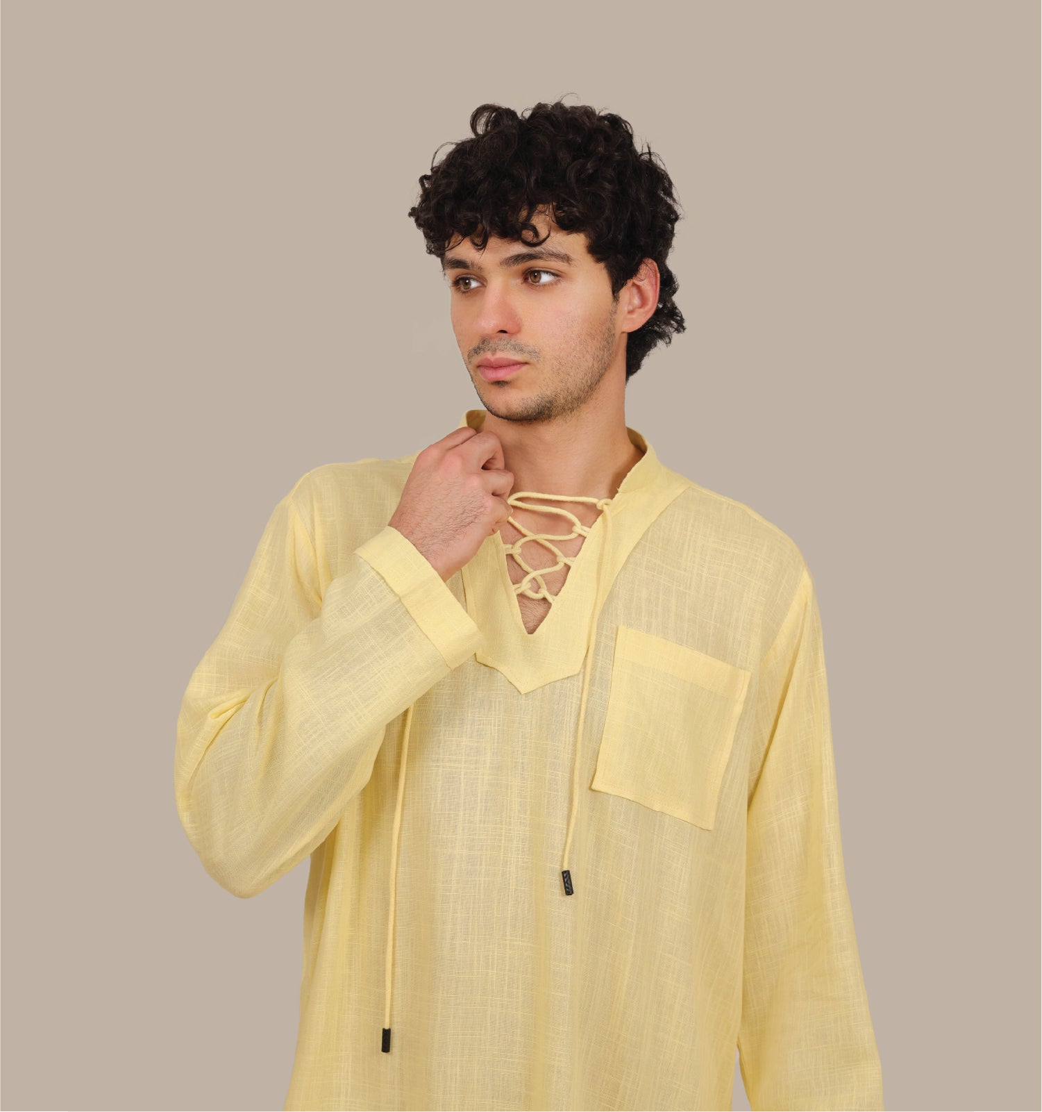 Drawstring - Men's Linen Set