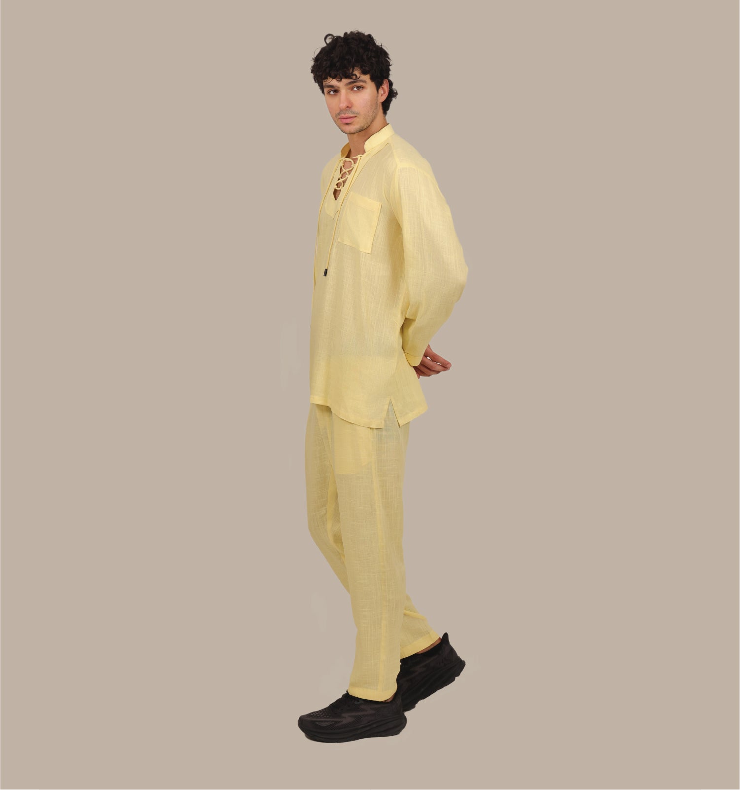 Drawstring - Men's Linen Set