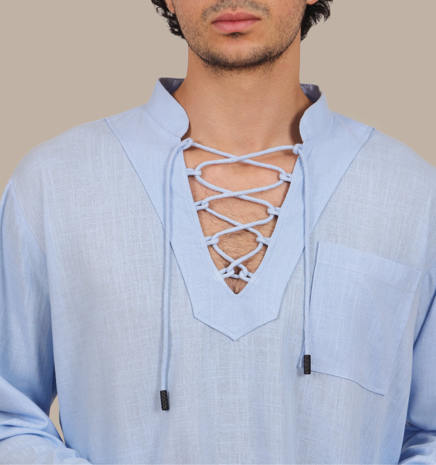 Drawstring - Men's Linen Set