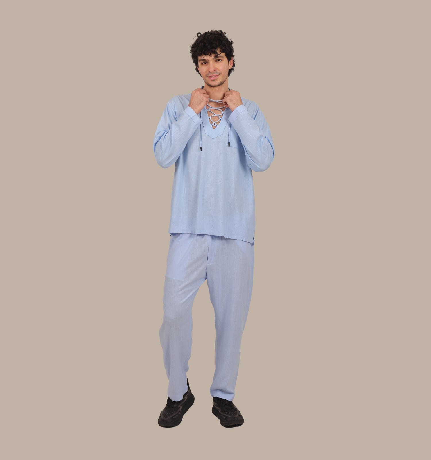 Drawstring - Men's Linen Set