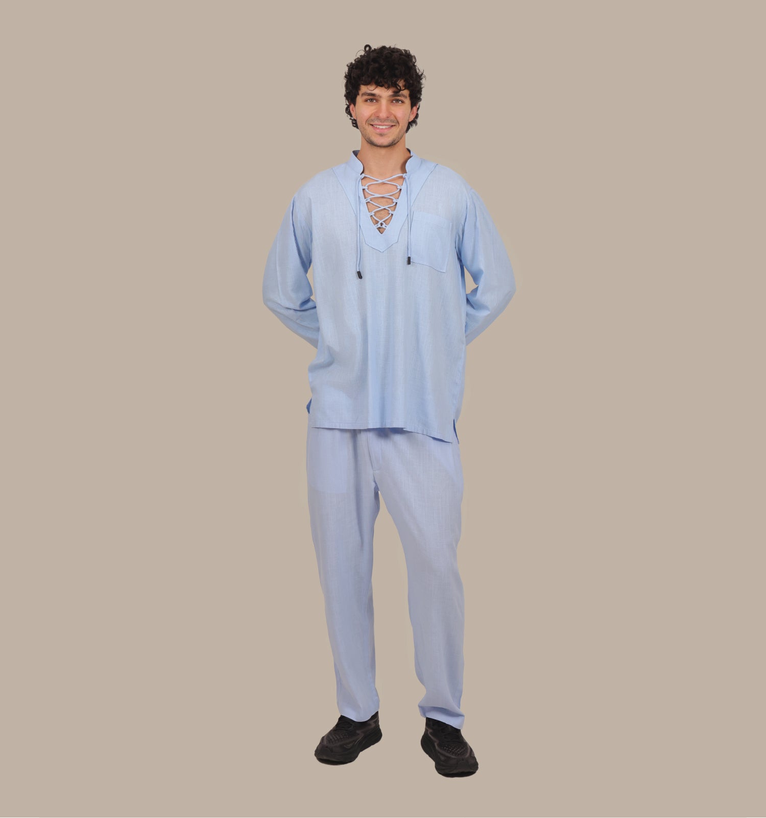Drawstring - Men's Linen Set