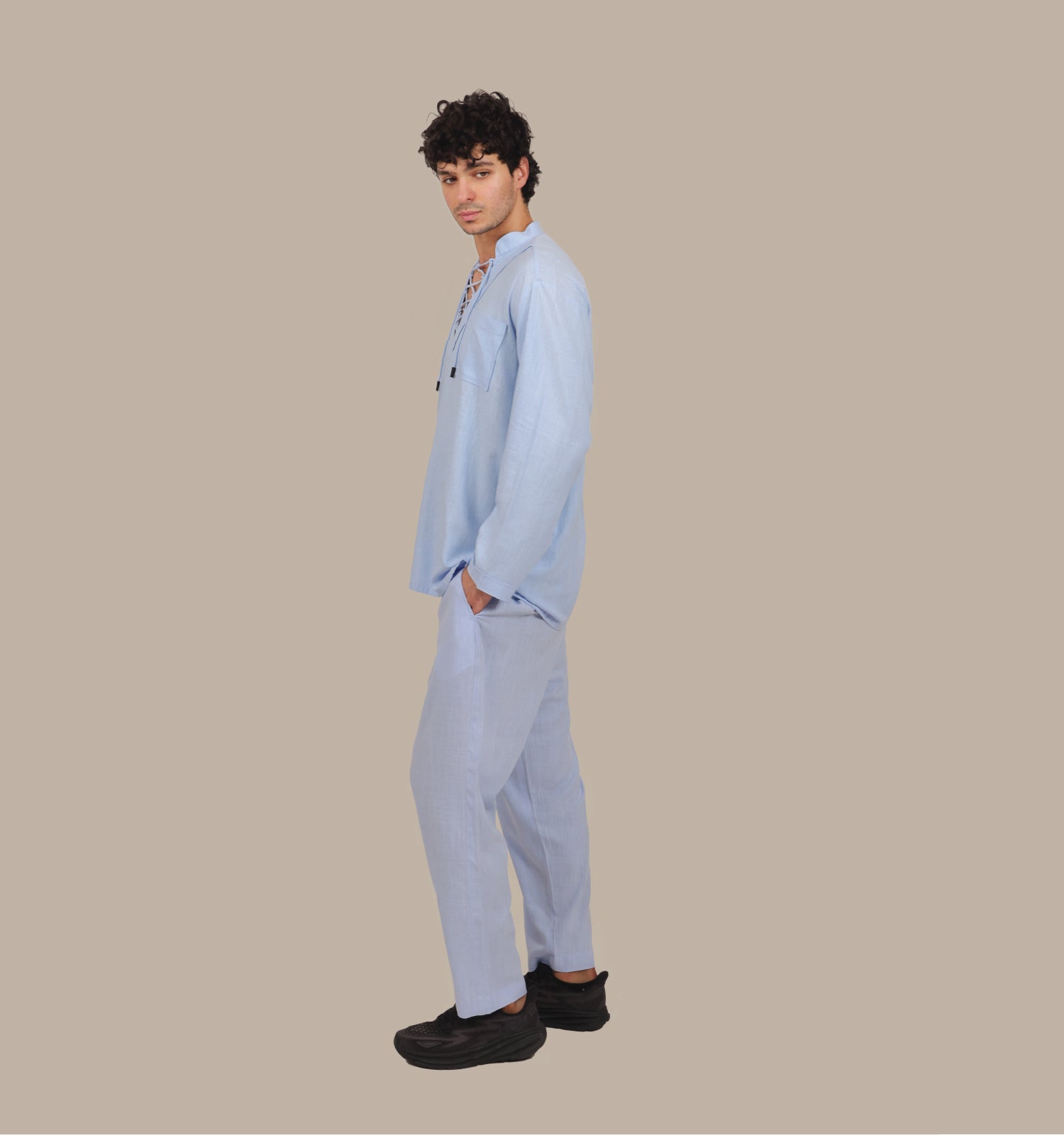 Drawstring - Men's Linen Set