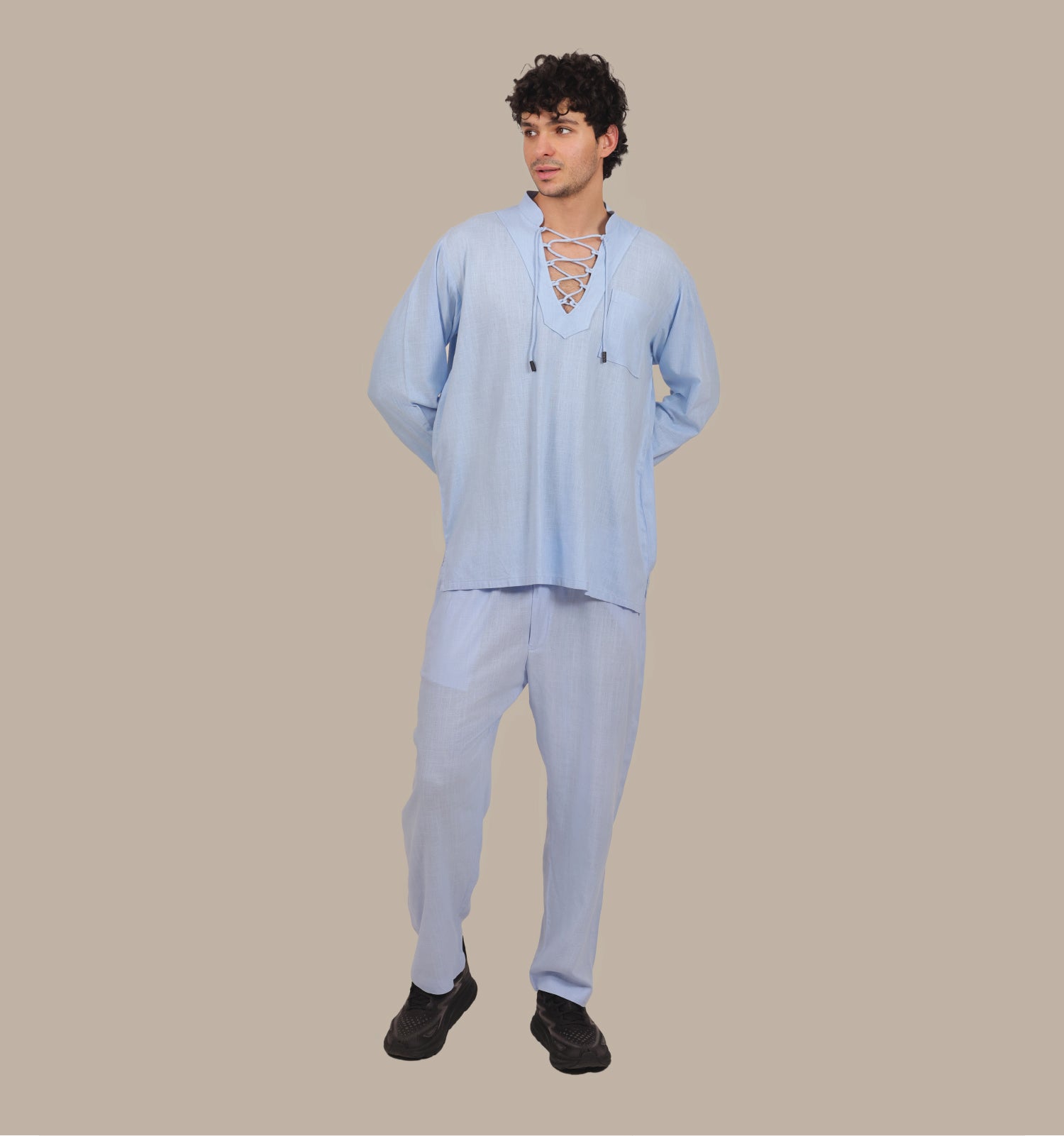 Drawstring - Men's Linen Set