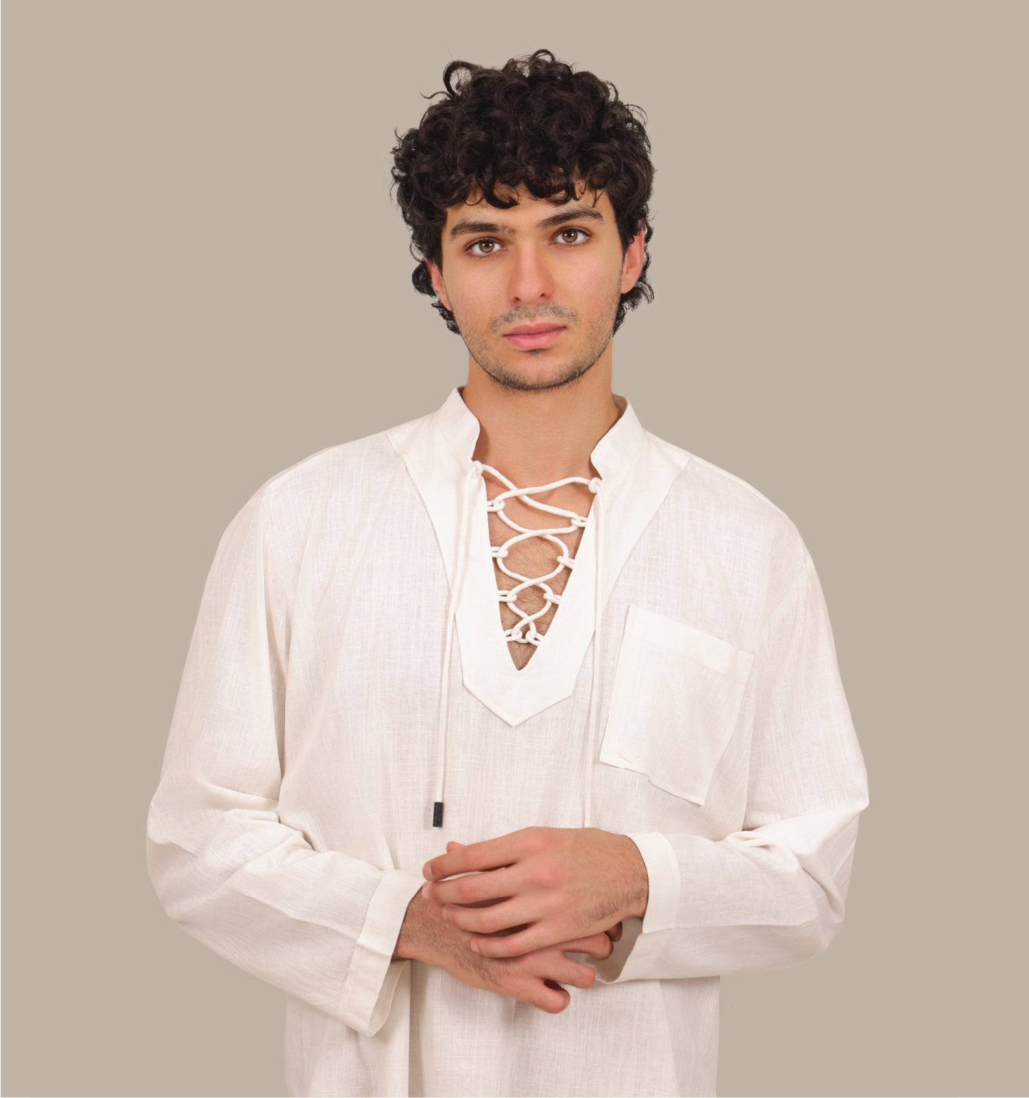 Drawstring - Men's Linen Set