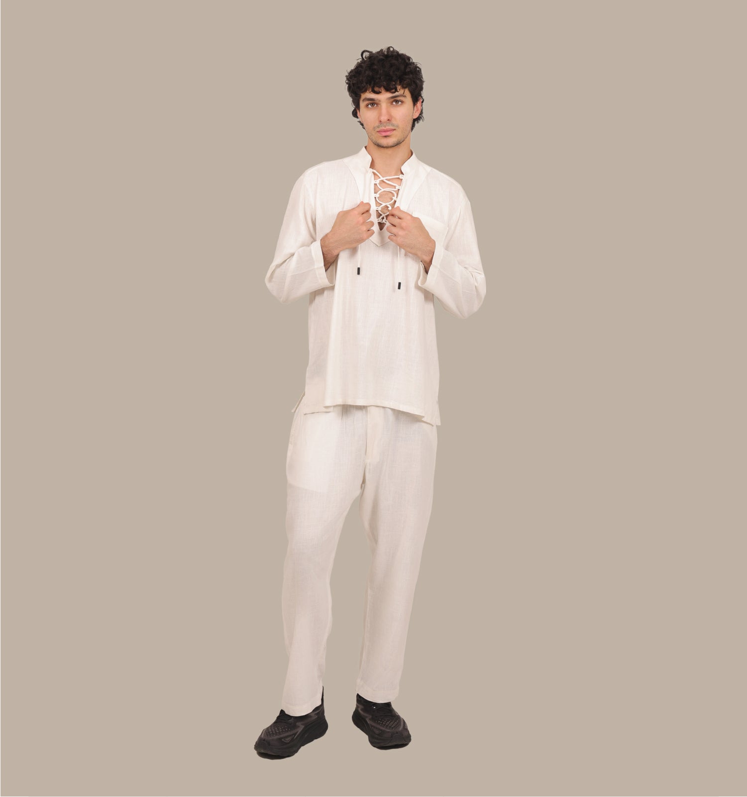 Drawstring - Men's Linen Set